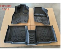 Vente flash pour Explorer Ranger 2016-2018, tapis de sol de voiture SUV 3D en TPE écologique, luxueux, imperméable, antidérapant, ensemble complet, toutes saisons