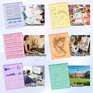 Cartelle Portadocumenti in Plastica Trasparente a L con Logo Personalizzato per Casa, Ufficio e Scuola - Product Image 6