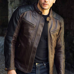 Veste en cuir pour motard, vêtements de course automobile, veste en cuir pour moto, veste en cuir pour motard en vente en ligne, veste en cuir pour motard personnalisée - Product Image 3