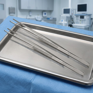 Pinces en acier inoxydable de 12 pouces - Lot de deux - Instruments manuels pour usage hospitalier - Instruments de qualité - Product Image 2