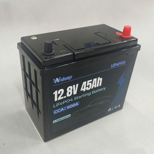 12V 45Ah ROHS 인증 스타터 배터리 (내장형 충전 표시등 포함) 600CCA LFP 스타터 배터리 도매 - Product Image 1