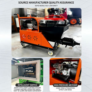 Pulvérisateur de <span class=keywords><strong>mortier</strong></span> à ciment économique fourni par l'usine / <span class=keywords><strong>Pistolet</strong></span> à <span class=keywords><strong>mortier</strong></span> / Machine à pulvériser du <span class=keywords><strong>mortier</strong></span> avec moteur de pompe et PLC - Product Image 3