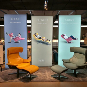 Triển lãm thương mại quảng cáo Đăng nhôm hồ sơ vải hộp đèn cho quảng cáo hiển thị gian hàng sự kiện với đèn nền LED - Product Image 1