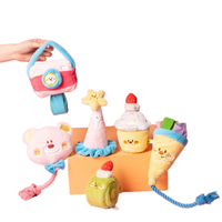 Nouveau jouet en peluche pour animaux de compagnie, jouet à mâcher avec compartiment à nourriture cachée, jouet de puzzle pour chien, résistant aux morsures, jouet sonore