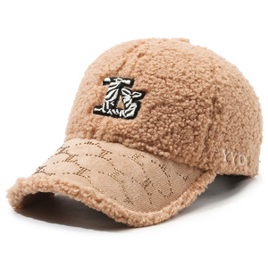 2024 casquette de Baseball de luxe haute qualité broderie laine d'agneau Style américain tissu sport chapeau adultes imprimé nouveau chaud usage extérieur - Product Image 6