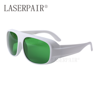 Lunettes de sécurité laser certifiées CE EN207 LASERPAIR, monture intégrale TR90, lentille en polycarbonate à 30% de transmission, échange de lentilles pour 635 nm
