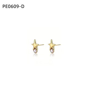 Boucles d'oreilles tendance DE PERLAS PE0609 pour femmes, bijoux de haute qualité - Product Image 2