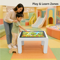 Table tactile interactive LED étanche 32/43 pouces avec écran tactile intelligent, résolution 1920x1080, garantie 1 an, pour enfants, maison, école, étude