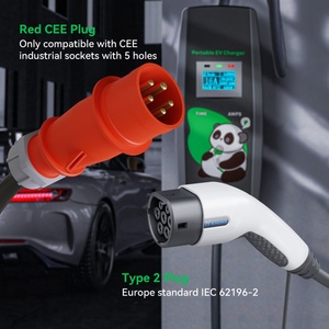 Khons 11KW ชาร์จเร็ว <span class=keywords><strong>mennekes</strong></span> Type 2 16A 3เฟสสาย5ม. <span class=keywords><strong>IP54</strong></span>ใช้กับที่ชาร์จแบบพกพาผ่านการรับรอง CE ใช้ในบ้าน - Product Image 2