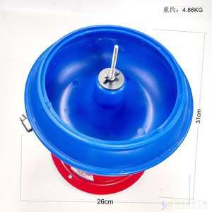 Petite machine à polir par vibration, diamètre 26 cm, pour la fabrication de bijoux, cuve de polissage ronde en plastique - Product Image 1