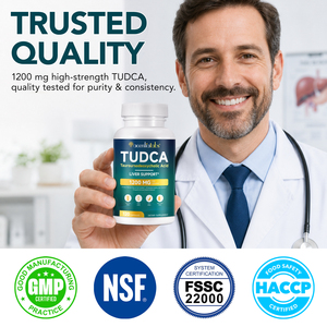 Acentiallabs Vegan <span class=keywords><strong>Gluten</strong></span>-Free Immune Gut Digestive & Liver Support TUDCA Capsules 1200mg Tauroursodeoxycholic Acid Supplement - Product Image 5