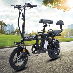 <strong>14</strong>-inch Ebike Electric Folding Bike 350W 48V Electric City Bike Folding Bicycle Electric <strong>Fat</strong> Tire E Bike - Product Image 5
