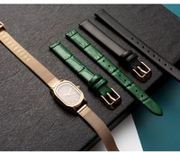Bracelet de montre de remplacement Lola Rose pour femme en cuir véritable avec boucle ardillon, style forêt minimaliste, inspiré d'Instagram, motif paon