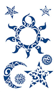 2 semanas de larga duración cuerpo brazo pecho hombro piernas Tribal símbolo personajes temporal semipermanente <span class=keywords><strong>tatuaje</strong></span> pegatina para hombres mujeres - Product Image 5