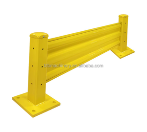 Barandilla de acero reflectante de grado ingeniero con recubrimiento de polvo amarillo de 2 costillas de alta resistencia para Taller, almacén, seguridad vial - Product Image 2