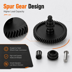 Kit Ingranaggi Estrusore per Stampante 3D Anycubic Kobra 3 Max, Doppia Trasmissione a Ingranaggi, Filamento 1.75mm, Acciaio Temprato Nero, Parte di Ricambio - Product Image 4