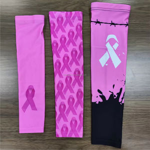 FQ на заказ розовая лента Надежда спортивные рукава повязка на голову розовая лента для выявления рака груди унисекс повязка на голову - Product Image 4