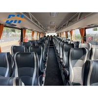Bus de fête de luxe d'occasion Jinlv 56 places, diesel, transmission manuelle, norme Euro V, châssis avec airbag, deux portes