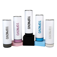 Gobelet bluetooth à sublimation 20oz à double paroi isolation sous vide gobelet intelligent avec musique