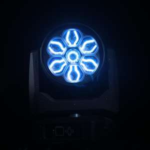 Luz Móvil de Cabeza con Zoom LED RGBW de 7x60W, Efecto Ojo de Abeja, Control DMX, Iluminación de Escenario para DJ, Discoteca, Club Nocturno, KTV, Bar, <span class=keywords><strong>Teatro</strong></span> - Product Image 3