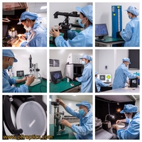 Prismes optiques personnalisés de haute précision Prisme triangulaire arc-en-ciel équilatéral en quartz fondu trempé