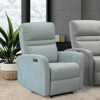 Sofá reclinable eléctrico Manual de diseño ergonómico, sofá cama individual de tela, para el hogar sillón de sala de estar, juego de sofá perezoso, mecedora