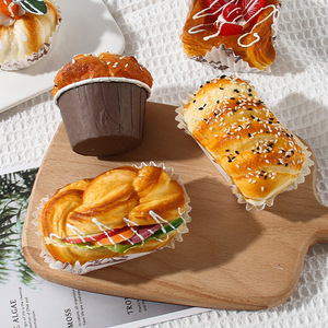 Gobelets de simulation en PU, faux gâteaux, pains, pâtisseries, modèles alimentaires, aimants de réfrigérateur, accessoires et décorations de boulangerie en forme de pain souple - Product Image 2