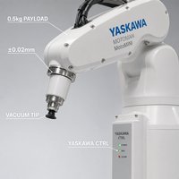 Mini bras robotique industriel YASKAWA MotoMINI 0,5 kg, robot de bureau à 6 axes pour l'éducation et les laboratoires, avec contrôleur YRC1000