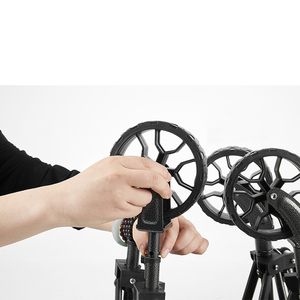 Chariot de jardin pliable réglable portable à roues de 5 pouces, chariot de plage, chariot de pique-nique, chariot de camping pliable - Product Image 5