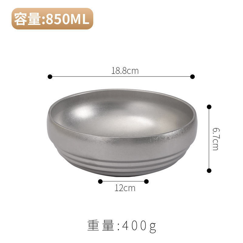 19cm Double-Layer Bowl (Retro)