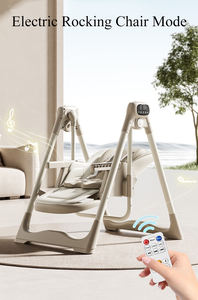 Kursi ayunan elektrik portabel anak-anak, kursi ayun makan bayi tinggi, kursi makan - Product Image 2