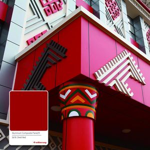 Moderno antiestático ignífugo 2mm 3mm 4mm Panel compuesto de aleación de aluminio 4x8ft PVDF/PET revestimiento contra incendios clasificación A2/B1 antibacteriano - Product Image 2