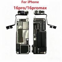 Carte mère débloquée d'origine pour iPhone 16 Pro Max, 16 Pro, 16 Plus, 16 avec Face ID, 256 Go, 512 Go, 1 To, carte logique, carte mère principale, entièrement testée