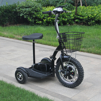 Scooter électrique à trois roues Zappy 500W du fabricant d'origine YXEB-712 moteur sans balais certifié CE/Rohs batterie amovible
