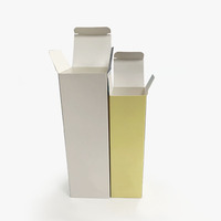 Caja de Papel Plegable con Relieve para Lápiz Labial, Embalaje Cosmético, Suero para el Cuidado de la Piel y Pestañas Postizas, Reciclable y Personalizable