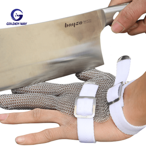 Gants anti-perforation et anti-coupure SS316 à prix d'usine chinois, en <span class=keywords><strong>maille</strong></span> d'acier inoxydable, pour la protection des mains en cantines - Product Image 6