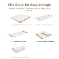Matelas de camping gonflable avec pompe, lit d'air portable 3 places, taille familiale, coussin de camping gonflable
