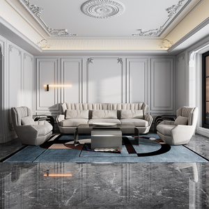 Italian Modern <b>Sofas</b> Sectional Couch Gray Velvet Set Luxury Leather Living Room Furniture VLIPE-SF-03-HEMINGWAY Italian Modern S - Product Image 2