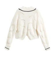 Cardigan en tricot pour femme, col en V, manches longues, coupe ample, boutonné sur le devant, vêtement de mode décontracté, pull pour tous les jours