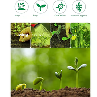 Kit de démarrage pour jardin intérieur, écologique, biodégradable, kit de plantation DIY pour la cuisine, pots à fleurs en carton brun chromé