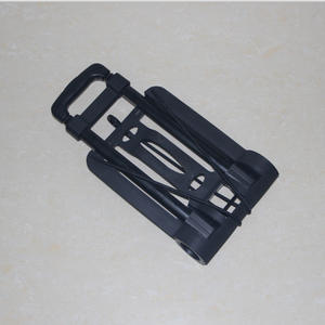 Keranjang bagasi lipat kecil Hotel ringan, keranjang bawa plastik dapat dilipat truk Platform troli tangan - Product Image 4