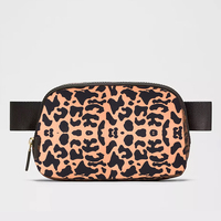 Sac banane de yoga 1L en nylon imperméable, couleur unie, réglable, à porter en bandoulière ou à la taille, pour la gym, la randonnée et le quotidien – Expédition depuis l'entrepôt américain
