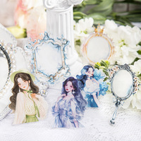 15 pcs/pack Personnage Collage PET Autocollant Pack Morning Glory Light Maquillage Série Jolies Filles Base Autocollants