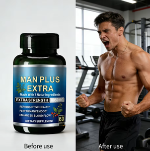 Suplemento Dietético Masculino Man Plus Extra, Ingredientes Naturales de Máxima Potencia para la <span class=keywords><strong>Salud</strong></span> Reproductiva y Mejora del Flujo Sanguíneo - Product Image 4