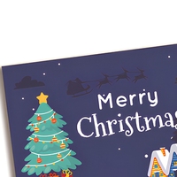 Cartes à gratter de Noël argentées, impression personnalisée, écologiques, en papier durable, pour tirage au sort en gros