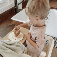 Montessori Mini Regenboogkleurig Houten Kindermesje Fruit Snijden Salade Speelgoed voor 2-13 Jaar
