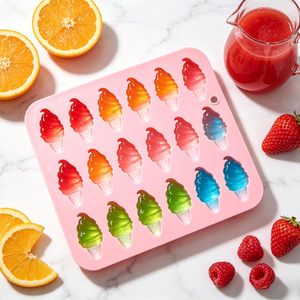Molde <span class=keywords><strong>de</strong></span> silicona <span class=keywords><strong>de</strong></span> 18 cavidades con forma <span class=keywords><strong>de</strong></span> helado para chocolate, caramelos, mini paletas, <span class=keywords><strong>fondant</strong></span>, decoración <span class=keywords><strong>de</strong></span> pasteles y azúcar - Product Image 5