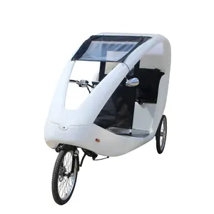 高品质家庭使用3轮电动三轮车出租车自行车，欧盟流行1000瓦特三轮车载有两名成年乘客