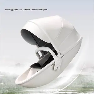 Cochecito de Bebé Star Baby con Protección de Columna Vertebral, Estilo Cáscara de Huevo, Aleación de Aluminio, Plegable, Bidireccional, Vista Alta, Capacidad de Carga de 15 kg - Product Image 2