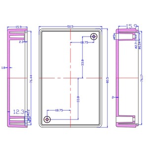 Nhỏ nhựa điện tử bao vây tùy chỉnh thiết bị điện tử vỏ IP54 Mức độ bảo vệ hộp pin trường hợp - Product Image 4